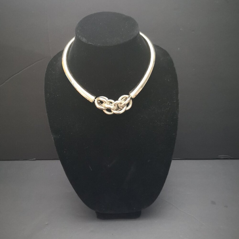 Dynamite Ladies Gold Tone Choker with Knotted Detail in Front